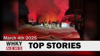 STRUCTURE FIRE EARLY TUESDAY MORNING IN MORGANTON | WHKY News -- Top Stories: Tuesday, 03/04/2025