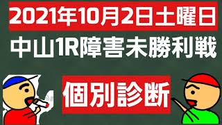 [競馬予想]2021年10月2日土曜日中山1R障害未勝利戦の個別診断です。