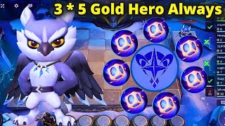 3 * 5 GOLD HERO ALWAYS AUSTUS SKILL 2 FULL TUTORIAL | MLBB MAGIC CHESS BEST SYNERGY COMBO TERKUAT