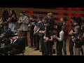 ‘song 2” by blur performed with the ukulele orchestra of great britain and the dms students.