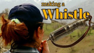 (DIY) The process of making a Whistle with brass