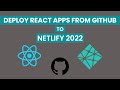 EASIEST WAY TO DEPLOY REACT APP TO NETLIFY FROM GITHUB.