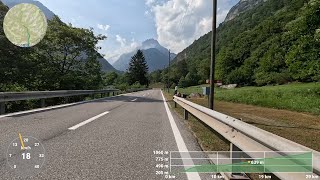 Valle Verzasca 2024, Fahrt von Tenero (Locarno) nach Sonogno