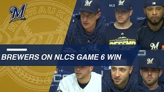 NLCS Gm6: Brewers on forcing a Game 7 vs. Dodgers