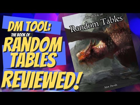 REVIEWED! THE BOOK OF RANDOM TABLES/Great first Dungeon Master tool for session prep and PC creation