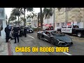 Chaos On Rodeo Drive (Lamborghini Revuelto, Lamborghini Aventador S, Crazy Wrapped Huracan & More)