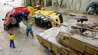 탱크 장난감 포크레인 중장비 트럭놀이 Tank Toy Helps Excavator Truck