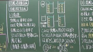 【解説動画】理論化学／酸・塩基／弱酸遊離反応（その１）