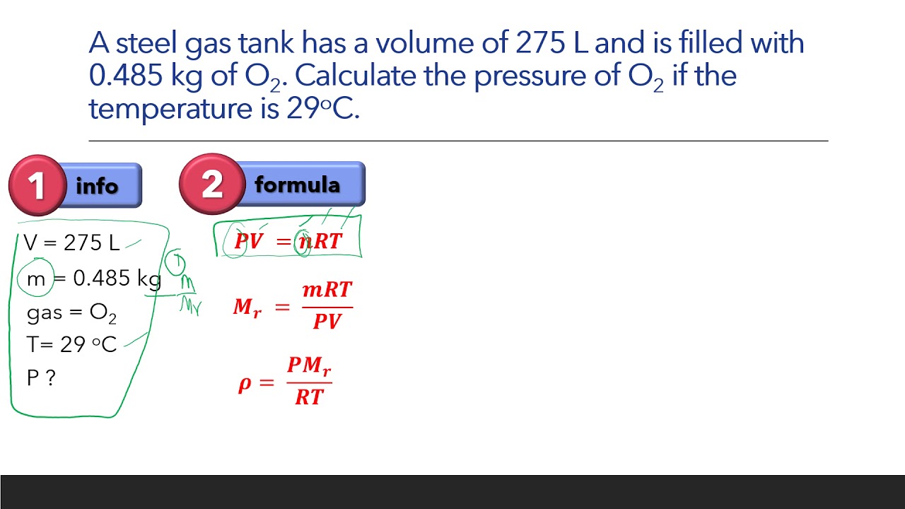 Part 1: CALCULATION USING IDEAL GAS EQUATION - YouTube