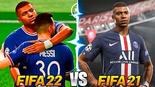 FIFA 21 VS FIFA 22 COMPARACION GAMEPLAY ¿CUANTO LE CAMBIARON?