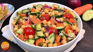 High Protein Chickpea Salad Recipe for Weight Loss | Healthy Salad Recipe | Tasty Salad Recipes