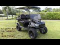 Alpha Body | Club Car Precedent | 4 Passenger Lifted Golf Cart | Black