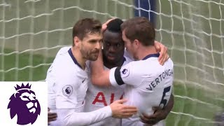 Davinson Sanchez diving header put 1-0 for Tottenham v. Leicester City | Premier League | NBC Sports