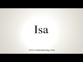 how to say isa