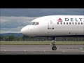 ✈ delta boeing 757 200 take off from glasgow airport