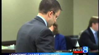 Judge Post's contempt ruling overturned