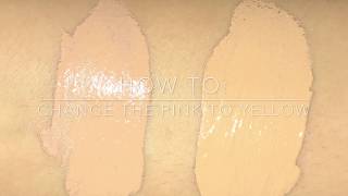 How to make foundation more yellow toned