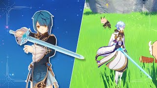 Eugeo's Blue Rose Sword (Sword Art Online: Alicization) - Genshin Impact Mods Showcase