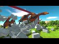 different size herbivorous dinosaurs clash block race animal revolt battle simulator