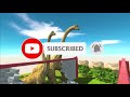 different size herbivorous dinosaurs clash block race animal revolt battle simulator