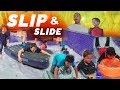 Kosongin Kolam Renang Rumah Baru, Main SLIP & SLIDE  Di Dalemnya, Kepleset, Jatoh, Hancur Kolamnya!!