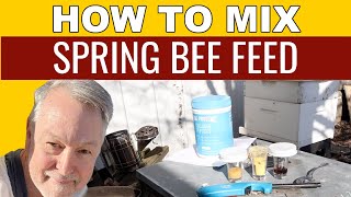 Beekeeping Mixture For Feeding Honey Bees In The Spring