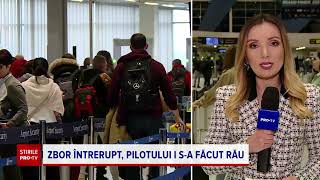 Aterizare de urgență pe Aeroportul Otopeni după ce pilotului i s-a făcut rău