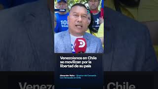 🌍 Venezolanos en Chile se movilizan por la libertad de su país 🇻🇪