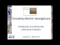 Chapter 4, video 1: Java's ArrayList class