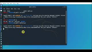 Python in kali linux making variable and print output in terminal