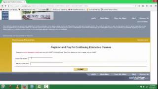 Registering for Non-Credit Courses