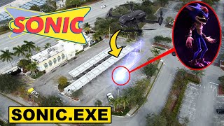 DRONE CATCHES SONIC.EXE AT SONIC DRIVE THRU | SONIC.EXE CAUGHT ON DRONE AT SONIC DRIVE THRU (OMG)