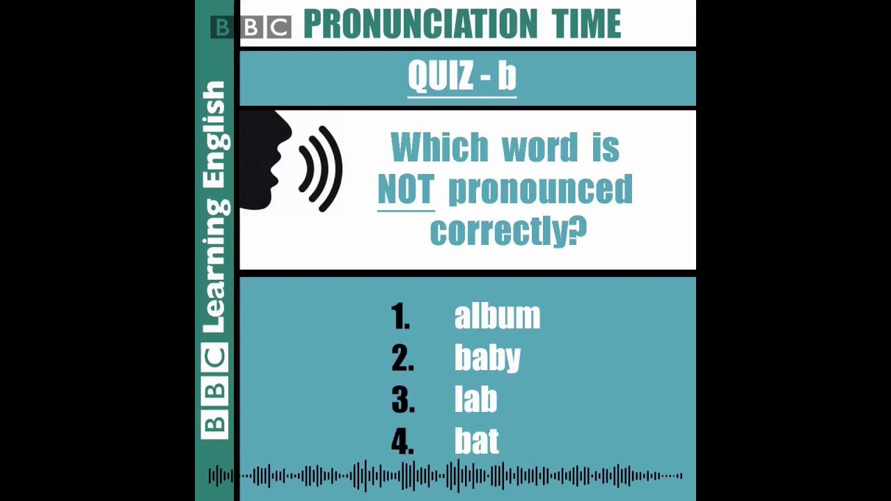 Pronunciation Practice - The Sound /b/ - YouTube