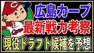 【現役ドラフト2024】広島東洋カープの戦力を分析！現ドラ候補選手2名を徹底予想