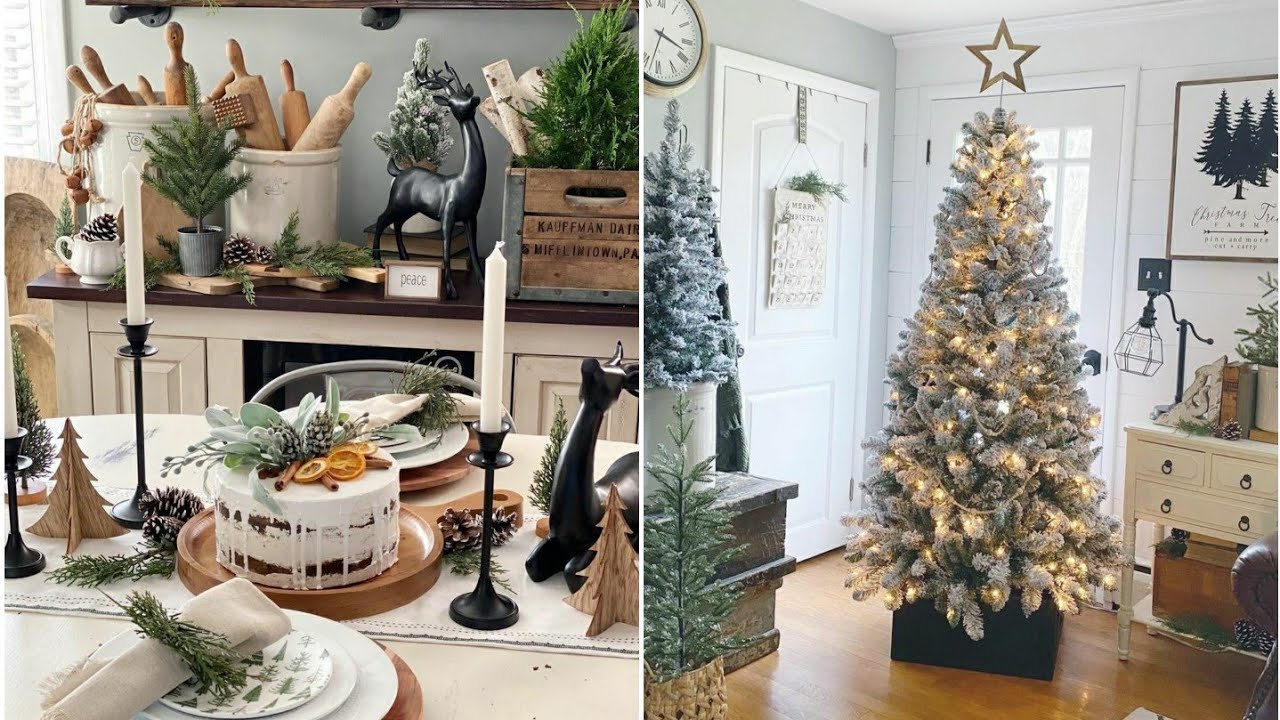 Antique Farmhouse Christmas Home Tour - YouTube