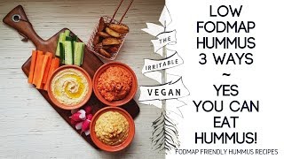 Low FODMAP Hummus 3 Ways / Can You Eat Hummus on a Low FODMAP Diet? / FODMAP Friendly Hummus Recipes
