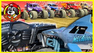 Monster Jam Toys - FREESTYLE SHOW! (ft. Megalodon, Max D, Zombie & Dalmatian Galaxy REAL HIGHLIGHTS)