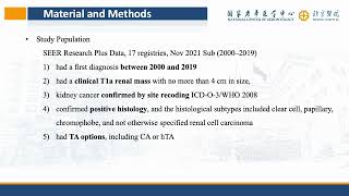 [Listen to Authors] hTA vs. CA in T1a RCC