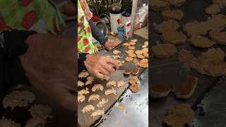 Thai coconut pancake - บ้าบิ่นมะพร้าวอ่อน #thaidesserts #streetfood #bangkokstreetfood #dessert