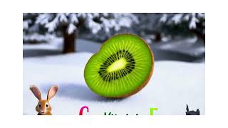 3D Fruity Winter Wonderland|  Learn and Sing About Fruits| VITAMINS