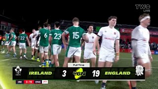 U206N | Ireland 3-19 England | FT scenes at Virgin Media Park