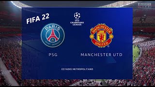 FIFA 22 ПСЖ-Манчестер Юнайтед Финал Лиги Чемпионов УЕФА PS4