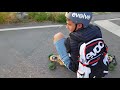 evolve electric longboard drifting and cruising