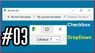 Python PySimpleGUI - Chackbox & DropDown Tutorial #03