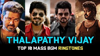 Top 10 Thalapathy Vijay Mass BGM Ringtones 2023 Ft. Leo, Thalapathy 67, Varius, Beast, Master | BGM