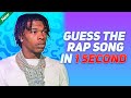GUESS THE RAP SONG IN 1 SECOND CHALLENGE! (VERY HARD)