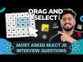 React JS Interview Questions ( Selectable Grid ) - Frontend Machine Coding Interview Experience
