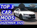 (ATS) TOP 3 CAR MODS - DEZEMBER - 2020 | American Truck Simulator