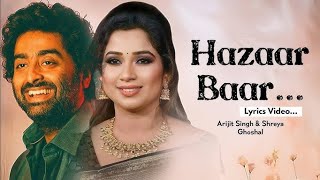 HAZAAR BAAR HINDI SONG LYRICS (BABY JOHN)|Arjit singh Shreya Ghoshal @tseries  @zeemusiccompany