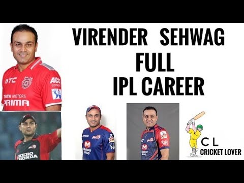 Virender Sehwag Full IPL Career (Cricket Lover B)|Virender Sehwag Ipl ...